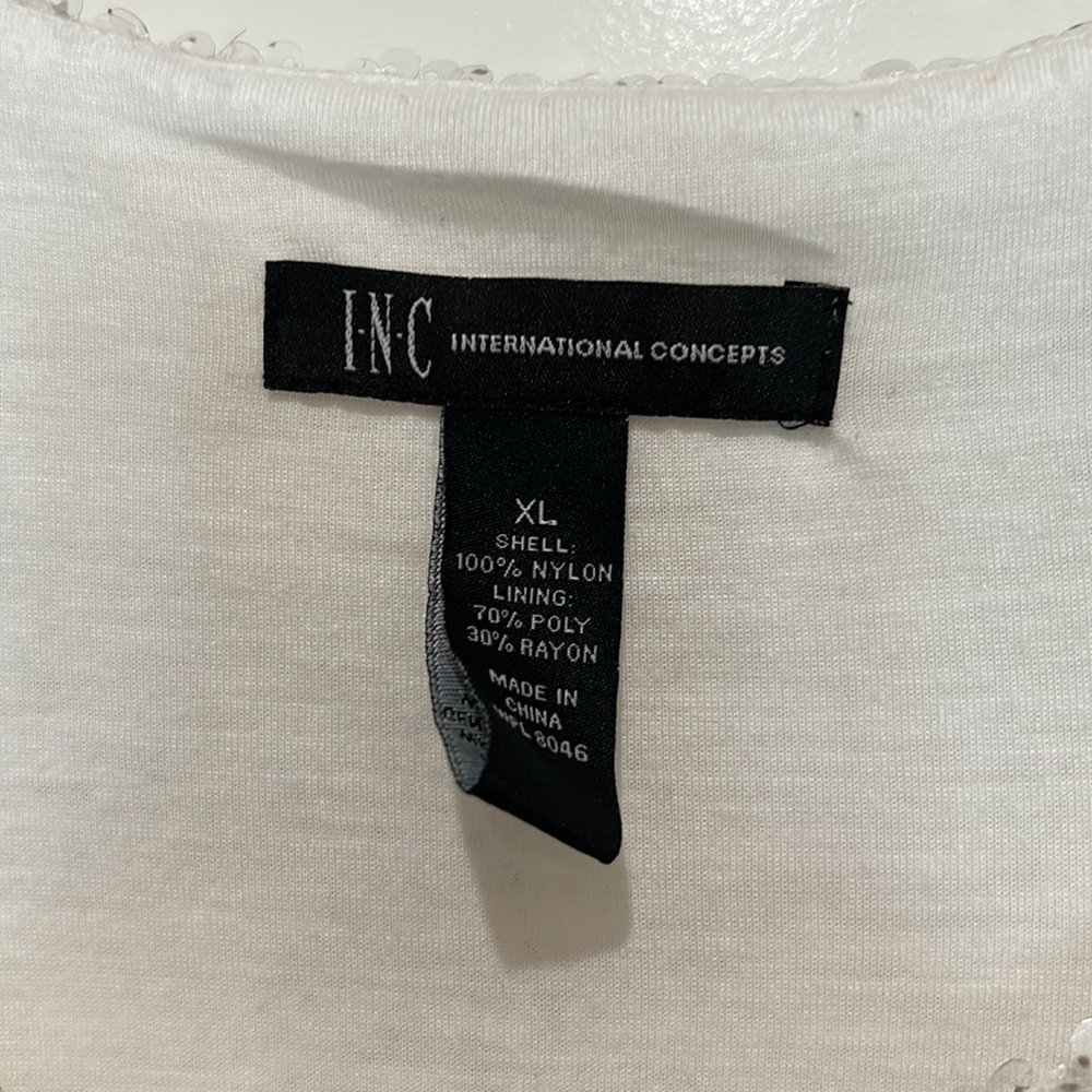 INC Sequins tank top blouse - Picture 2 of 6